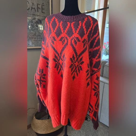 NWOT Free People Fireside Tunic Sweater Size Large - Picture 7 of 8